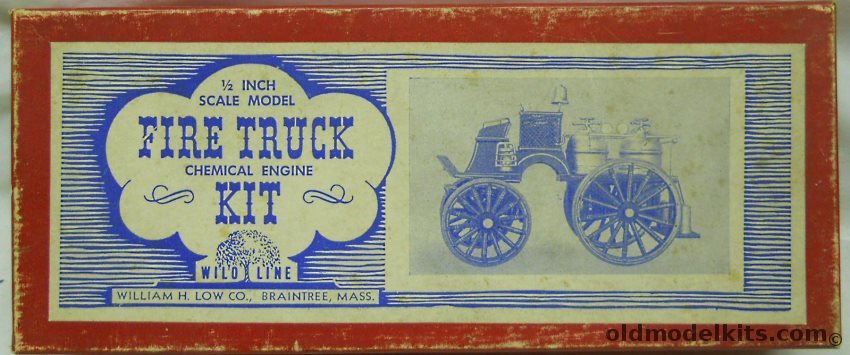 William H Low Co 1/24 1880s Chemical Engine - Wilo Line Fire Trucks, F18 plastic model kit